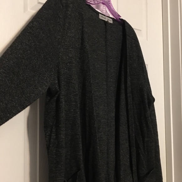 Open cardigan sweater 1X w/pockets